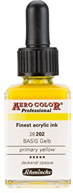 Schmincke AERO COLOR Professional BASIS Gelb 28 ml, 28 202 023
