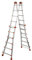 GIERRE AL060 Escalera telescópica multifunción de Aluminio PEPPina EN131 (6+6 peldaños)