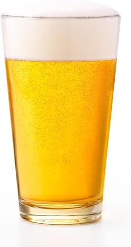 Libbey Bar Essentials Tumbler Glasses Set of 6, Modern Style 16 Oz Glass Set, Dishwasher Safe Tall Drinking Glasses Set for Wine, Beer, and Cocktail