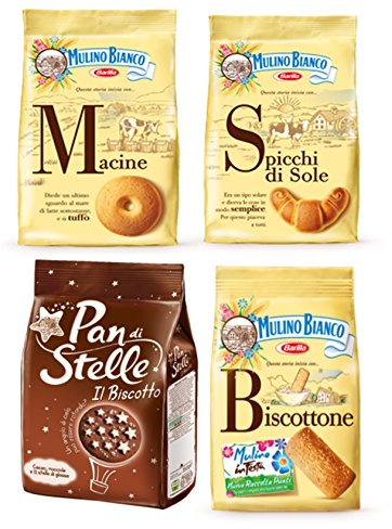 Mulino Bianco: Biscotti assortiti * Totale 3100g * Confezione da 4 [Importazione Italiana]