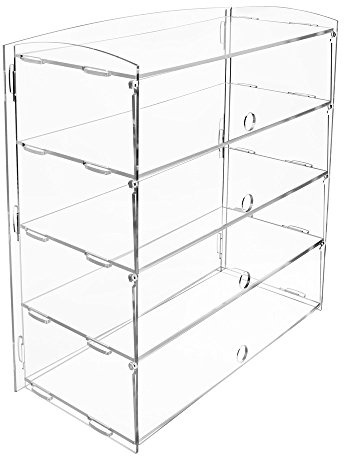 Display4top Acrylic Display Pastry Cabinet Cakes Donuts Cupcakes Pastries (4 Tier)