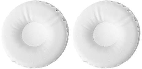 chenpaif Coussinets d'oreille, 1 Paire de Coussinets d'oreille de Remplacement de Coussin d'oreille pour Audio Technica ATHWS50 SJ3 SJ33 SJ5 SJ55 ES7 ESW9 ESW10 JVC S500 Casque Blanc