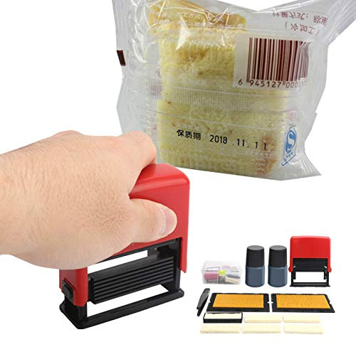 YWBL-WH Adjustable Date Coding Machine Manual Small Date Stamp Printing Industrial Supplies B2.5 with Printer Ink