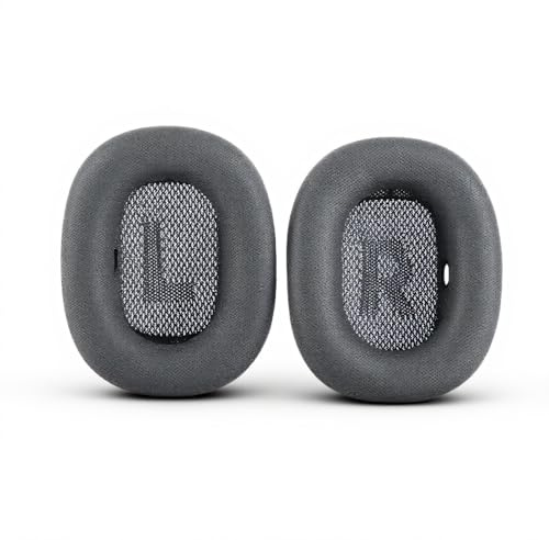 Replacement Ear-Pads, Soft Memory Foam Headphone Earmuffs, Replacement Ear Cushion Kit, Leather Earpads Earmuffsrs For Airpod MAX Headset234, Extra Durability(grey)