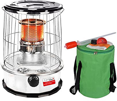 Petroleumheizung, Mobile Heizung Ohne Strom, Glasbrenner für Eisangeln, Rucksack, Wandern, Jagd – 6 L