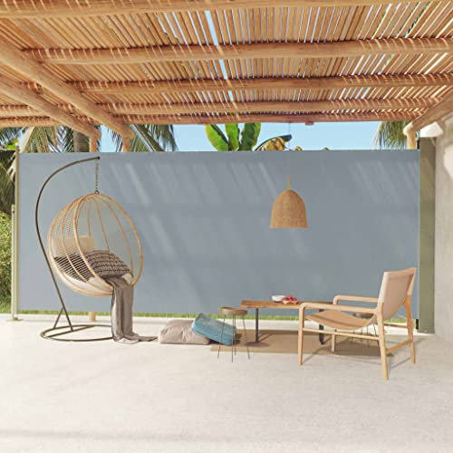 INLIFE Toldo lateral extensible, 220 x 600 cm, gris, 10,8 kg, 317980