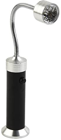 Luz magnética ajustable de para 360 grados para barbacoa, 9 luces LED para parrilla al aire libre, accesorios para barbacoa para acampar al aire libre, picnic, taller, batería no incluida, 1 unidad