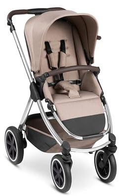 ABC Design Samba – Passeggino Compatto in Chiusura per Bambini - Sportivo, Ruote con Camera d'Aria e Cursore Regolabile – Navicella Opzionale - Grigio