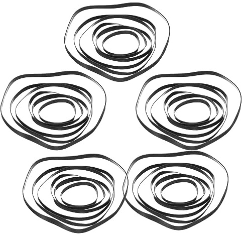 COHEALI 50 Stück Kassettenrekorder Antriebsriemen Flachriemen Gummi Ersatzriemen Für Recorder DVD Laufwerk Und Plattenspieler 4Mm Breite 3.94In Länge