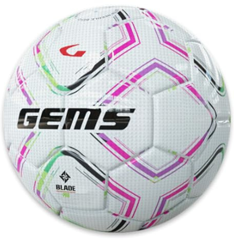 Gems TN01-0625 BLADE PRO UNISEX Pallone da calcio ricreativo FUXIA/VERDEFLUO Taglia 4