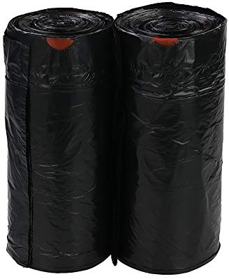 Parlynies 2 Rolls 30L Bin Liners Bin Bags with Drawstring Handle, Strong Tall Drawstring Trash Bags, 110 Bags (59x70cm)