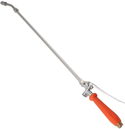 All Metal Replacement Sprayer Wand, 29 Inches 1/4 & 3/8 Brass Barbs Sprayer Wand, Adjustable Stainless Steel Sprayer Wand with Shut Off Valve & Copper Sprayer Nozzle