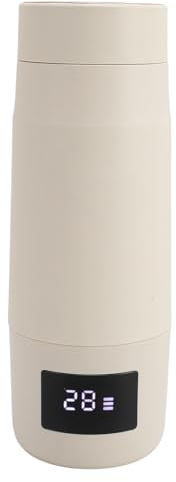 Bouilloire électrique Portable, Bouilloire à Eau Chaude Rechargeable par USB de 300 Ml avec Batterie de 2600 MAh, Chaudière à Eau Chaude à Chauffage Rapide en Acier Inoxydable