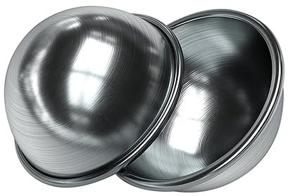 DIYEAH Badekugelform Aus Metall 2 Stück Formen Für Badekugeln Zum Selbermachen Multifunktional Für Seife Käse Mousse Selbstgemacht Gießform