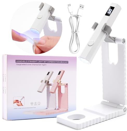 Mini Lampe UV Ongles Gel LEDSUUEI【Séchage Sécurisé】Portable Machine UV LED pour Ongles Rechargeable Séchage Flash Rapide, Lampe UV Ongles Semi Permanent à Sécher Vernis Gel, DIY Salon/Voyage, Blanc