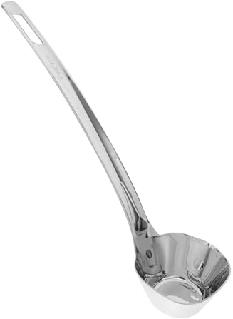Hemobllo Stainless Steel Fat Separator Ladle Spoon Cooking Oil Filter for Soup and Gravy Strainer for Home Kitchen Use Multifunctional Cooking Tool Stainless Steel