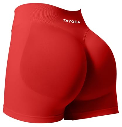 TAYOEA Women's Sport Shorts Scrunch Butt Lifting Gym Shorts Push Up Short Seamless Workout Cycling Shorts for Women