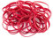 D.RECT Banda Elástica 1.5x3mm 1/2 Circunferencia 80mm | Bandas Elásticas para el Hogar, el Trabajo, la Oficina | Reutilizable, Duradero | Bolsa Estable de 100 g | Rojo