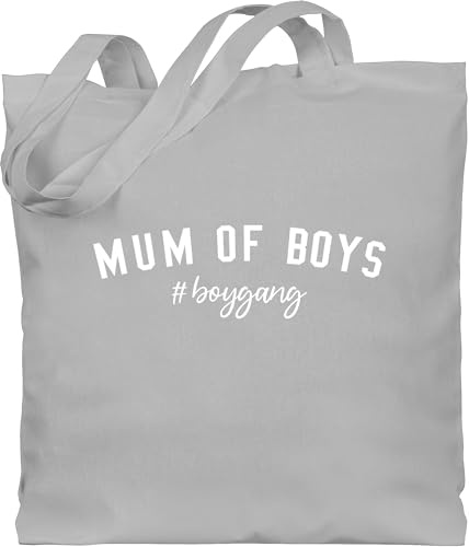 Shirtracer - Baumwolltasche - Mama - Taschen - Mum of boys boygang weiß