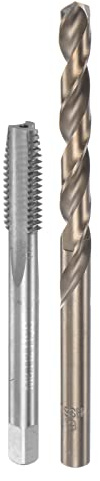 sourcing map Gewindebohrer Set M8x1.25/6.8mm, Gewindeschneider- und Bohrer set, Gewindeschneidwerkzeug