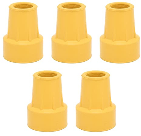 ANKROYU 5 Stück Gummifüße Schutzkappen Spitzen für Gehstöcke, rutschfeste Stockspitzen aus Gummi, Ersatz-Gehstockspitzen für 19 mm Durchmesser Gehstock und Krücken