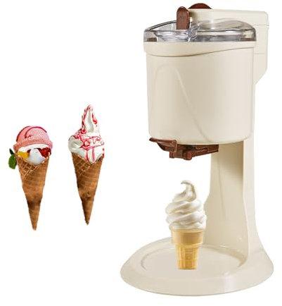 Kindevieft Soft Serve Ice Cream Machine, Automatic DIY Ice Cream Maker Countertop Electric Ice Cream Maker Soft Serve for Home, Easy to Use, 220v