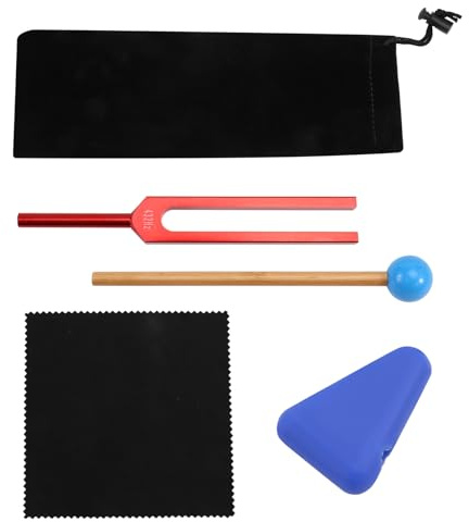Qussedser 432 Hz Stimmgabel Zur Heilung, Mentale Entspannung, Stärkung Des Chakras, Stressabbau, Stimmgabel Aus Aluminiumlegierung, Rot
