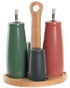 ACEITERA VINAGRERA SET 4 GRES 19X16X22,5