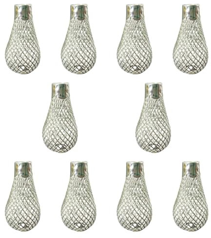 TTETTZ Lampenabdeckung für Pendelleuchte, Netz Lampenschirm, Kugel Lampe für Veranda, Silber