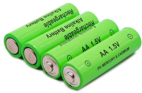 Maxtonser 4PC Rechargeable 1.5V Alkaline Batteries Rechargeable AA Batteries Long Lasts Power Solution for Electronics Gadget