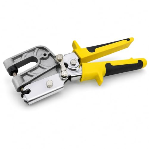 Topolenashop Pinza Crimpatrice per Cartongesso – Pinza per Profili C e U in Lamiera, Unisce Montanti e Guide Senza Viti o Rivetti, Struttura in Acciaio e Manico Ergonomico Antiscivolo | 82057