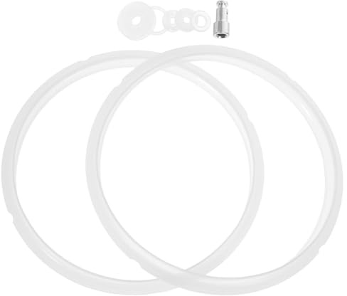 HOMSFOU Accesorios de olla a presión, anillos de sellado de repuesto y válvula flotante para ollas a presión eléctricas, piezas de junta de goma con elástico para un uso fiable en la cocina