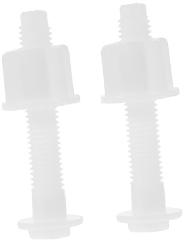 AUTSUPPL Vis en Plastique pour Couvercle de Toilette Pom Fixation Sécurisée pour Abattants Anciens Réparation Salle de Bain Lot de 2 Pièces