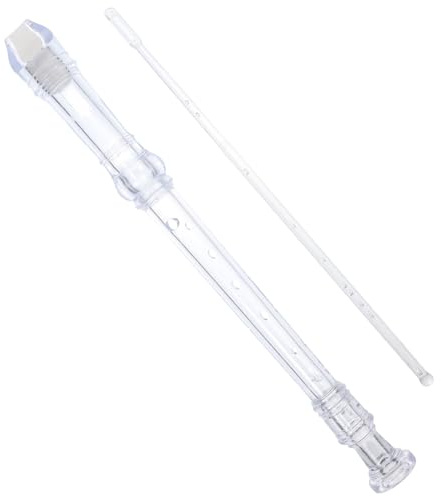 PAMINGONO 8 Hole Abs Plastic Recorder Instrument with Cleaning Rod and Manual, Full Timbre Sound and Labor-saving Playing for Beginner Soprano Recorder Performance and Stage Use