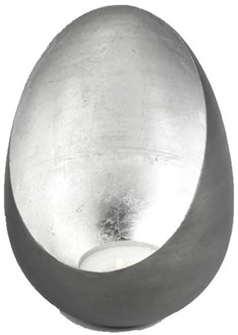 Lambert [DL] Casati Windlicht Eisen,grau,in. Silber,H20,D13,5cm