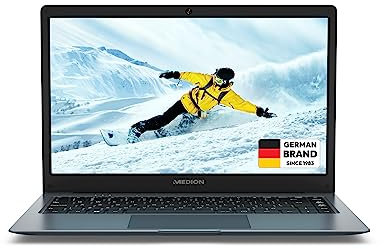 MEDION - E14223 (MD62560), Laptop 14 Zoll (35,6 cm) – Intel Celeron N4120, 4 GB RAM, 128 GB SSD, Intel HD Graphics, Windows 11 Home S Modus 64 Bit