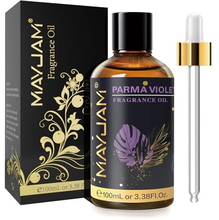MAYJAM Aceite Perfumado de Violeta de Parma 100ml, Aceite con Fragancia Para Difusores de Aceites Esenciales, Aromaterapia, Hogar, Quemador de Aceite