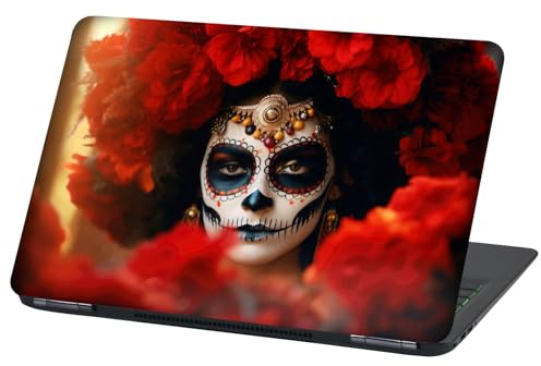 Laptop Folie Cover: Strange Klebefolie Notebook Aufkleber Schutzhülle selbstklebend Vinyl Skin Sticker (17 Zoll, Lp107 La Catrina)