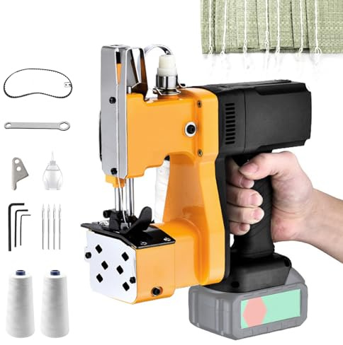 Cosedora de Sacos, Máquina de Coser Portátil para Makita Batería de 18V, Selladora Eléctrica de Costura para Bolsas de Lona, Sacos, Bolsas Tejidas y Bolsas de Papel
