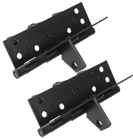 OSOLADY 2pièces Charnières De Porte Automatiques à Fermeture Douce Charnières à Ressort Invisibles Pour Portes Bois Installation Facile Et Silencieuse Convient Pour Intérieur Et