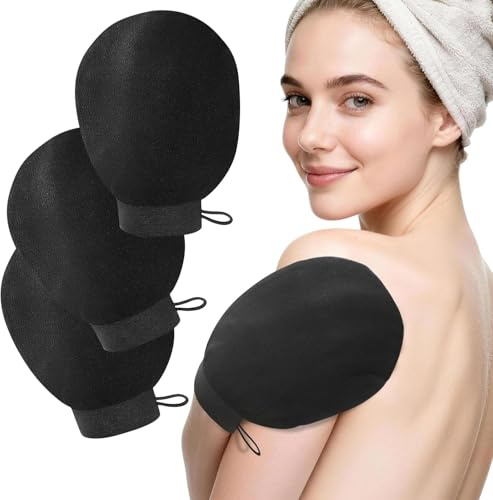 4 Pcs Exfoliating Gloves, Exfoliating Mitt for Body