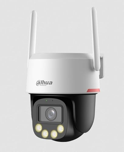Dahua WizColor 5MP utomhus Wi-Fi PTZ kamera, 4K-upplösning, vägg- eller takmontering, kontroll via app IPC-PT2549DC1-SW-PV