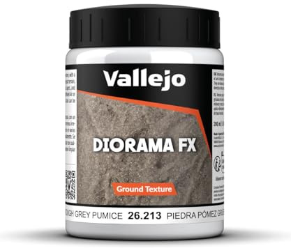 Vallejo modellfärg 200 ml stentexturer – grov grå pimpsten