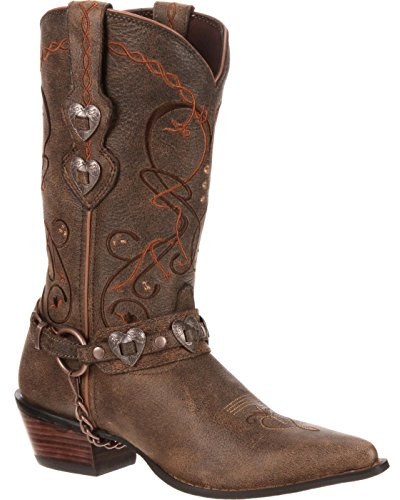 Durango Crush, Stivali da Cowboy Tradizionali Donna, Sella Marrone W Tan Marrone, 40.5 EU