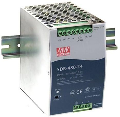 MEANWELL 24V DC POWER SUPPLY UNIT SDR-480-24
