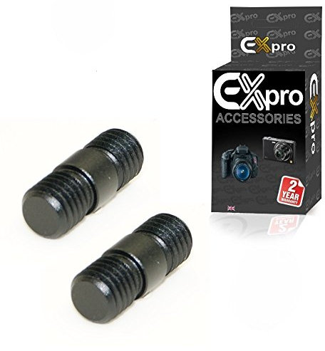 Ex-Pro® 15mm Rail Rod Black Aluminium Alloy Connector M12 with 12mm 20 Threads - Pack of 2