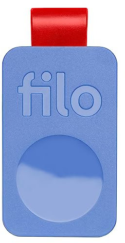 Filo Tag - Localizzatore Bluetooth per Chiavi - Batteria Sostituibile - per iOS e Android - Celeste, 1 pezzo