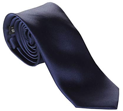 G.O.L. - Jungen Schlips Krawatte zum binden einfarbig, dukelblau - 9964400, Größe 2