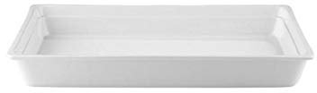 Fuente de porcelana Gastronorm 1/1 blanca 53 x 32 x 6 cm