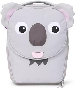 Affenzahn Kinderkoffer fürs Handgepäck, Kindertrolley zum Reisen, Kinderkoffer mit Rollen, 18 L Koala - Grau